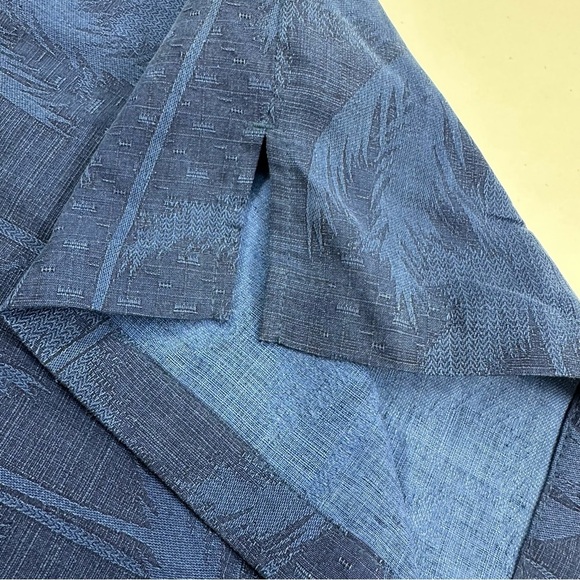 Jamaica Jaxx Mens Shirt Silk Large Button Up Short Sleeve Geometric Washable - Picture 8 of 8